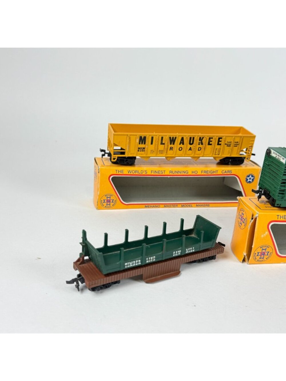 Vintage HO Scale Freight Cars Milwaukee Road Northern Pacific Conrail Timber - Picture 6 of 7